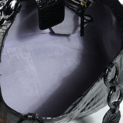Nancy Gonzalez Crocodile Tote Black 5 of 7