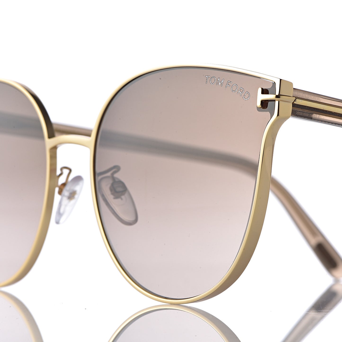 Cat Eye Sunglasses TF718 K Brown