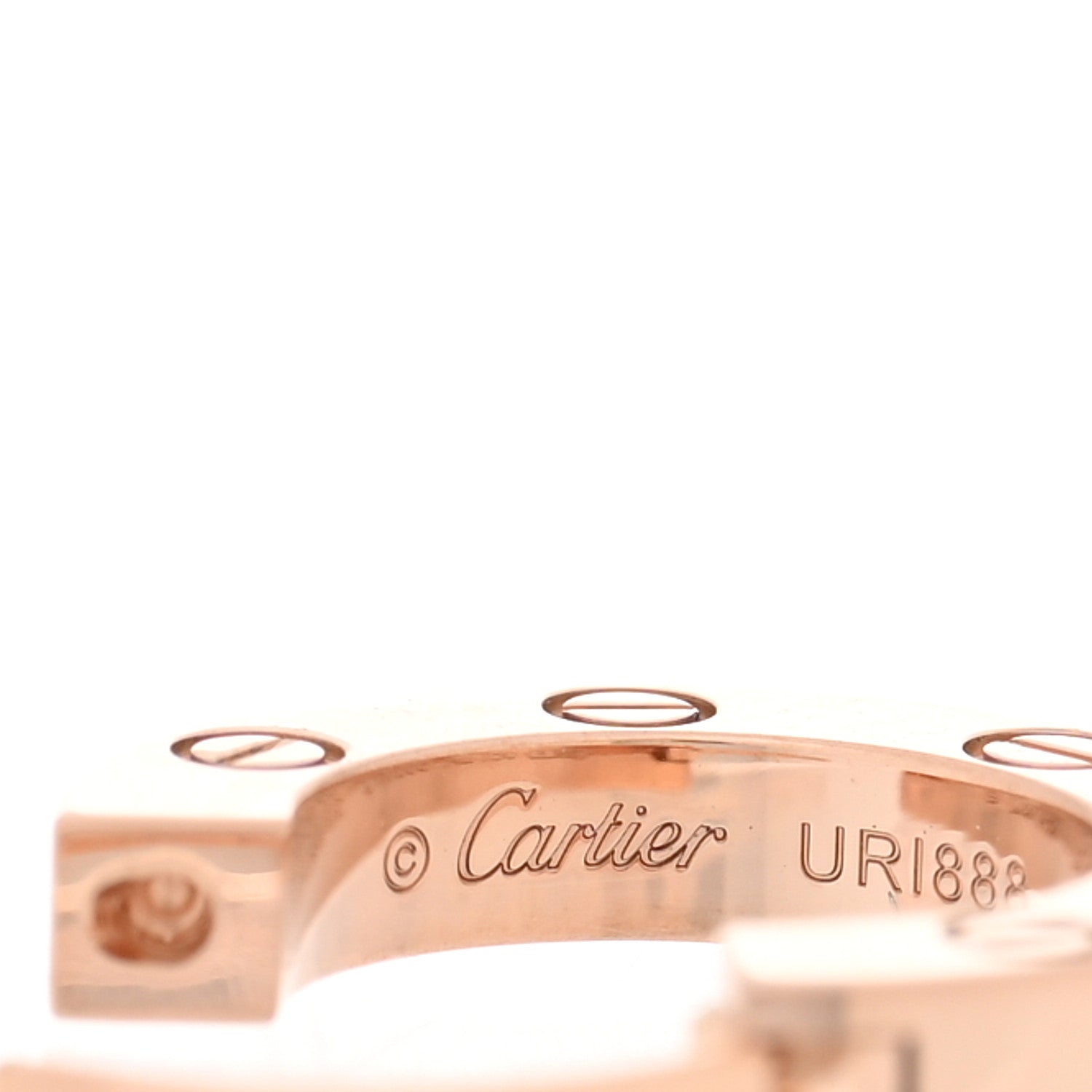 Cartier 18K Pink Gold LOVE Hoop Earrings 4 of 4