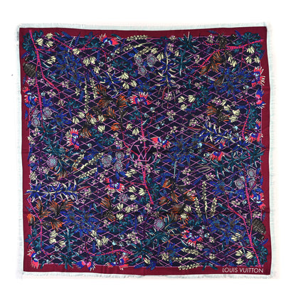 Louis Vuitton Silk Square Scarf Purple 1 of 3
