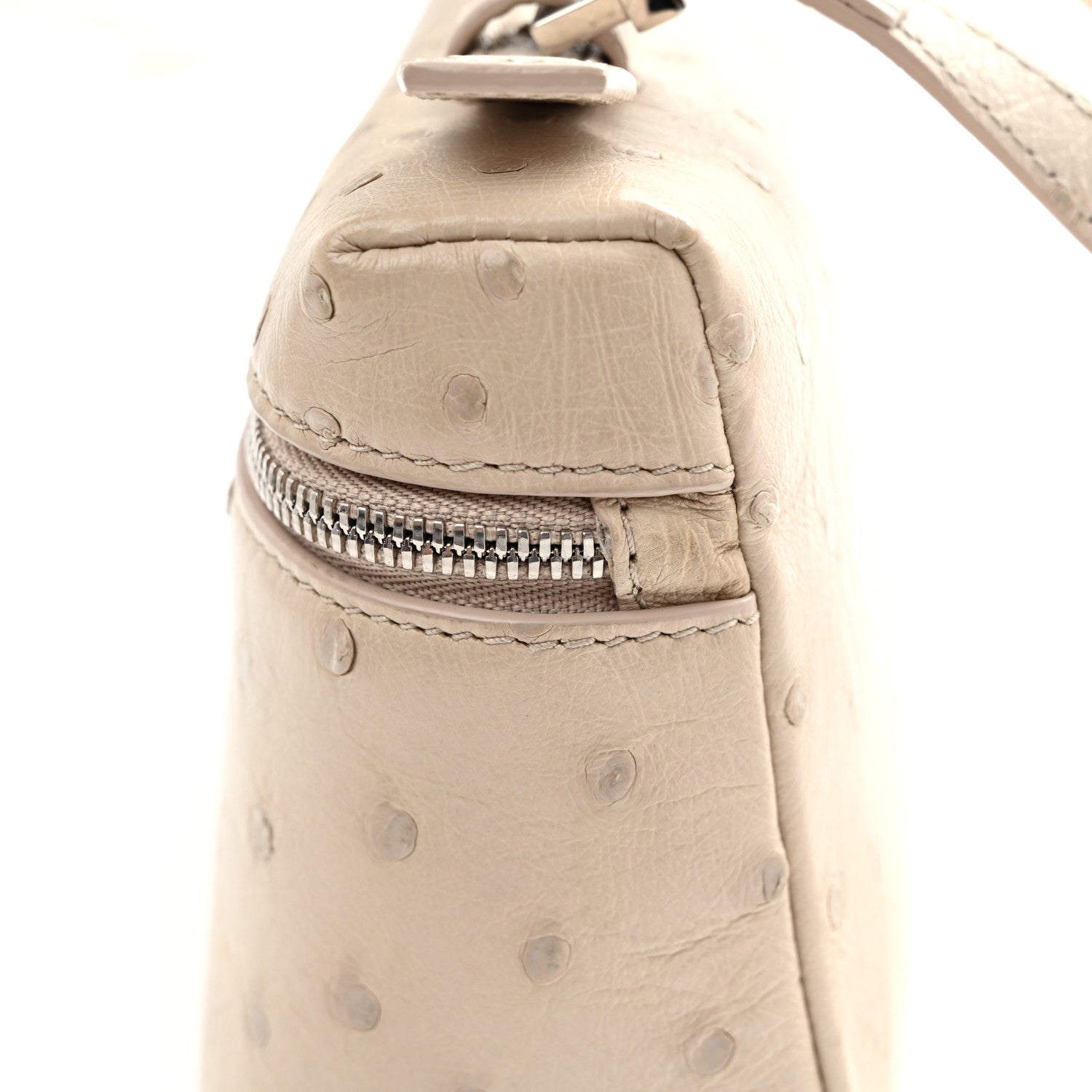 Loro Piana Ostrich L19 Extra Pocket Pouch Light Travertine 11 of 12