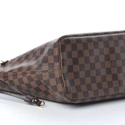 Louis Vuitton Damier Ebene Neo Neverfull MM Rose Ballerine 12 of 13
