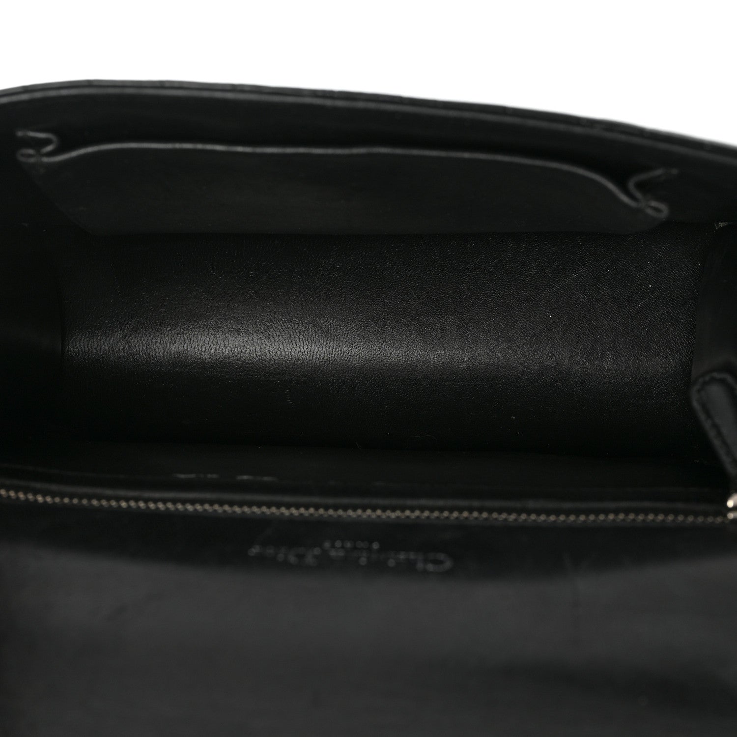 Christian Dior Calfskin Crocodile Embossed Small Diorama Flap Bag Black 5 of 20