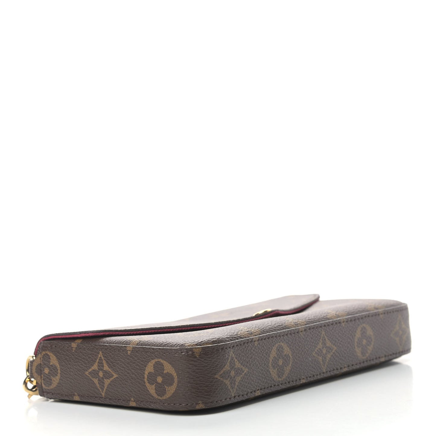 Monogram Pochette Felicie Chain Wallet Fuchsia