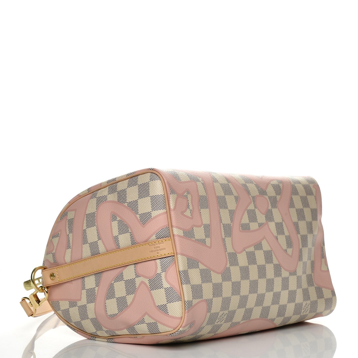 Damier Azur Tahitienne Speedy Bandouliere 30 Rose Ballerine