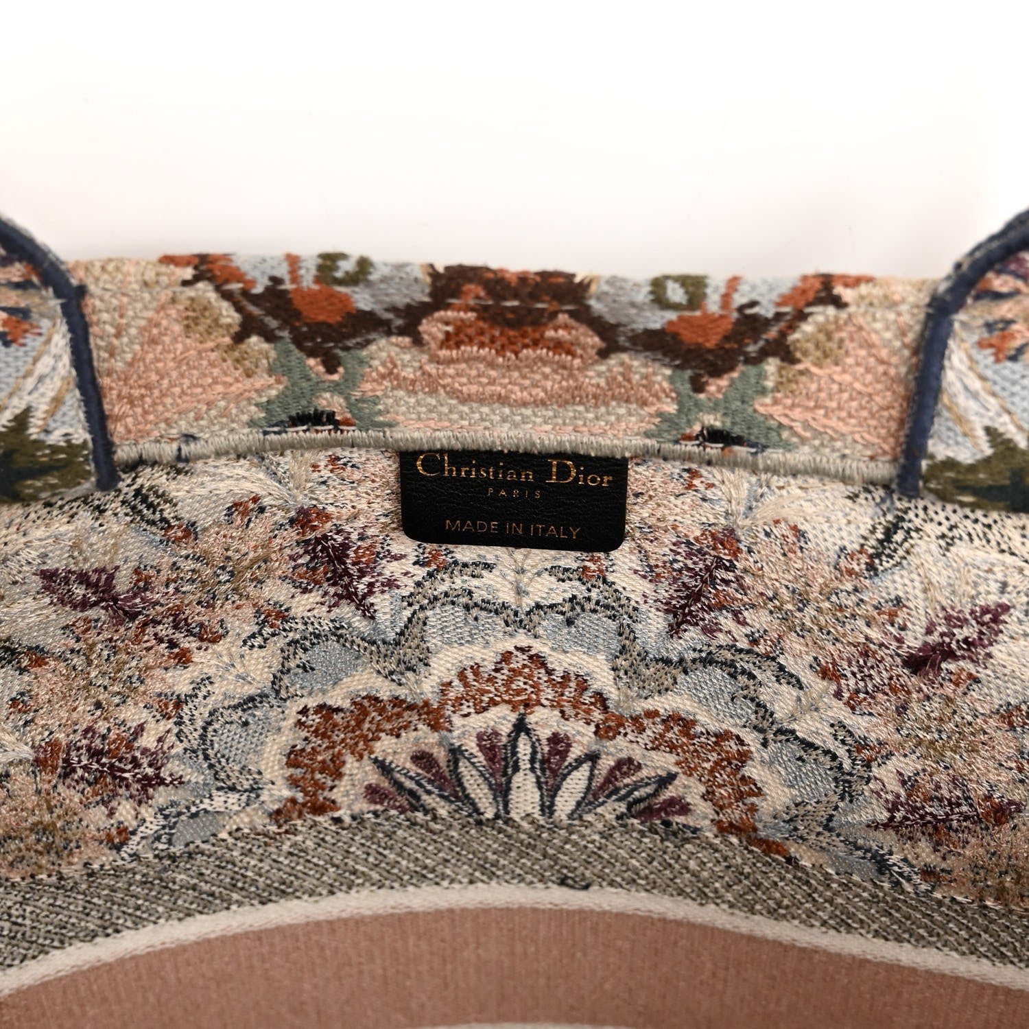Christian Dior Canvas Embroidered Large KaleiDioroscopic Book Tote Multicolor 6 of 9