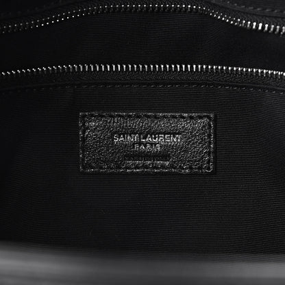 Saint Laurent Calfskin Y Quilted Monogram Large Loulou Shopper Black 6 of 9