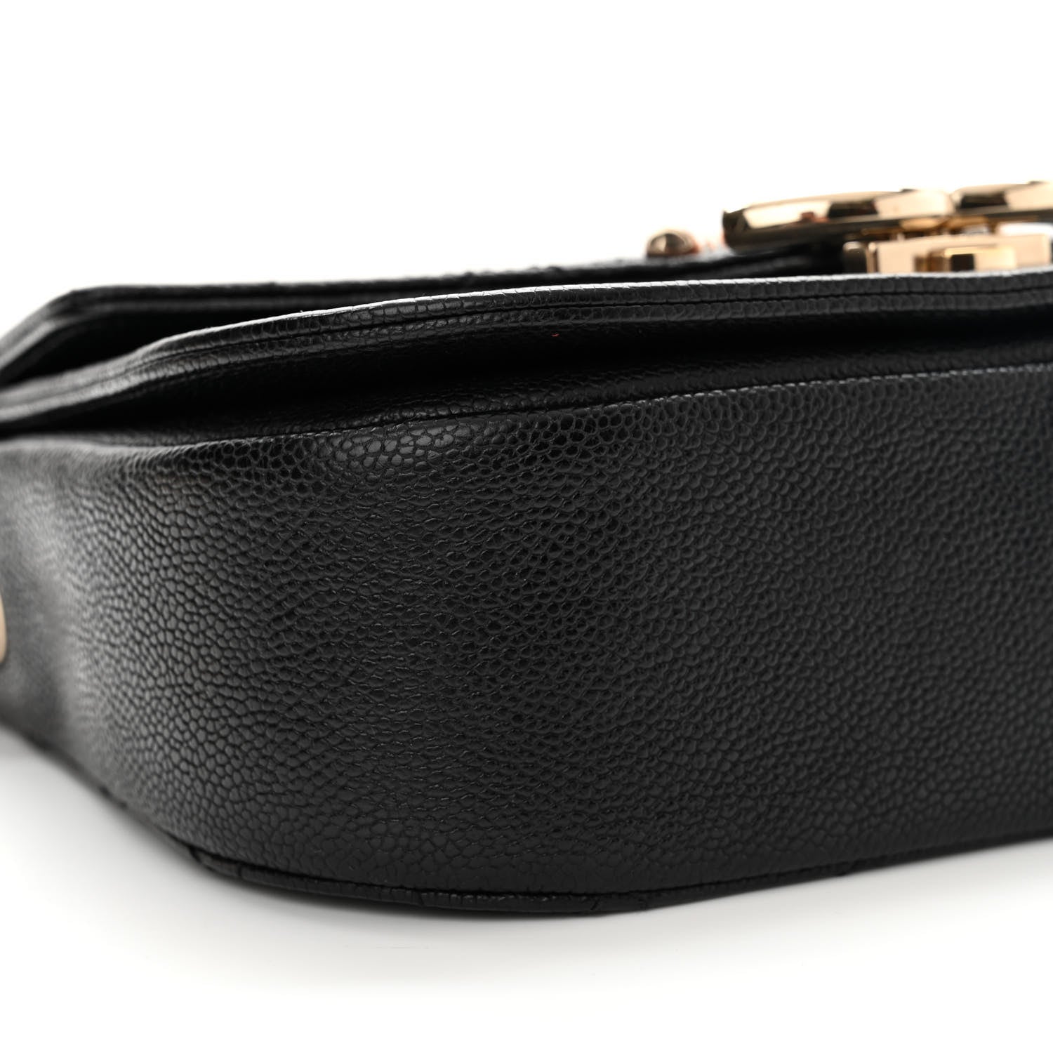 Chanel Grained Calfskin Quilted Small Cuba Top Handle Flap Black 9 of 12