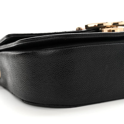 Chanel Grained Calfskin Quilted Small Cuba Top Handle Flap Black 9 of 12