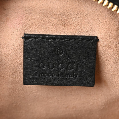 Gucci Suede Patent Web Mini Ophidia Round Shoulder Bag Black 6 of 11