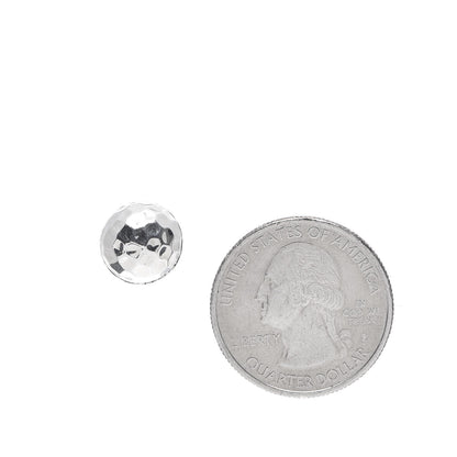 John Hardy Sterling Silver Classic Chain Hammered Stud Earrings 2 of 4