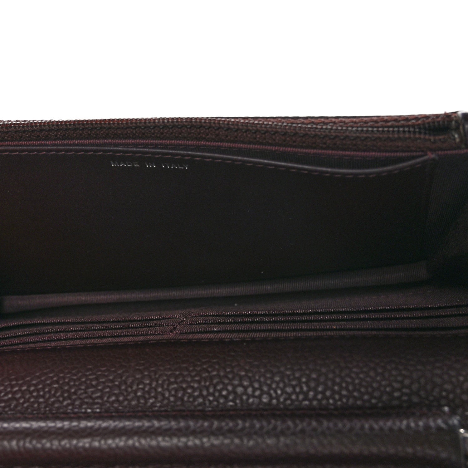 Chanel Caviar Quilted Wallet on Chain WOC Burgundy 5 of 14