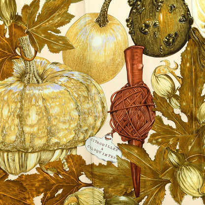 Hermes Silk Citrouilles et Coloquintes Scarf 90 2 of 3