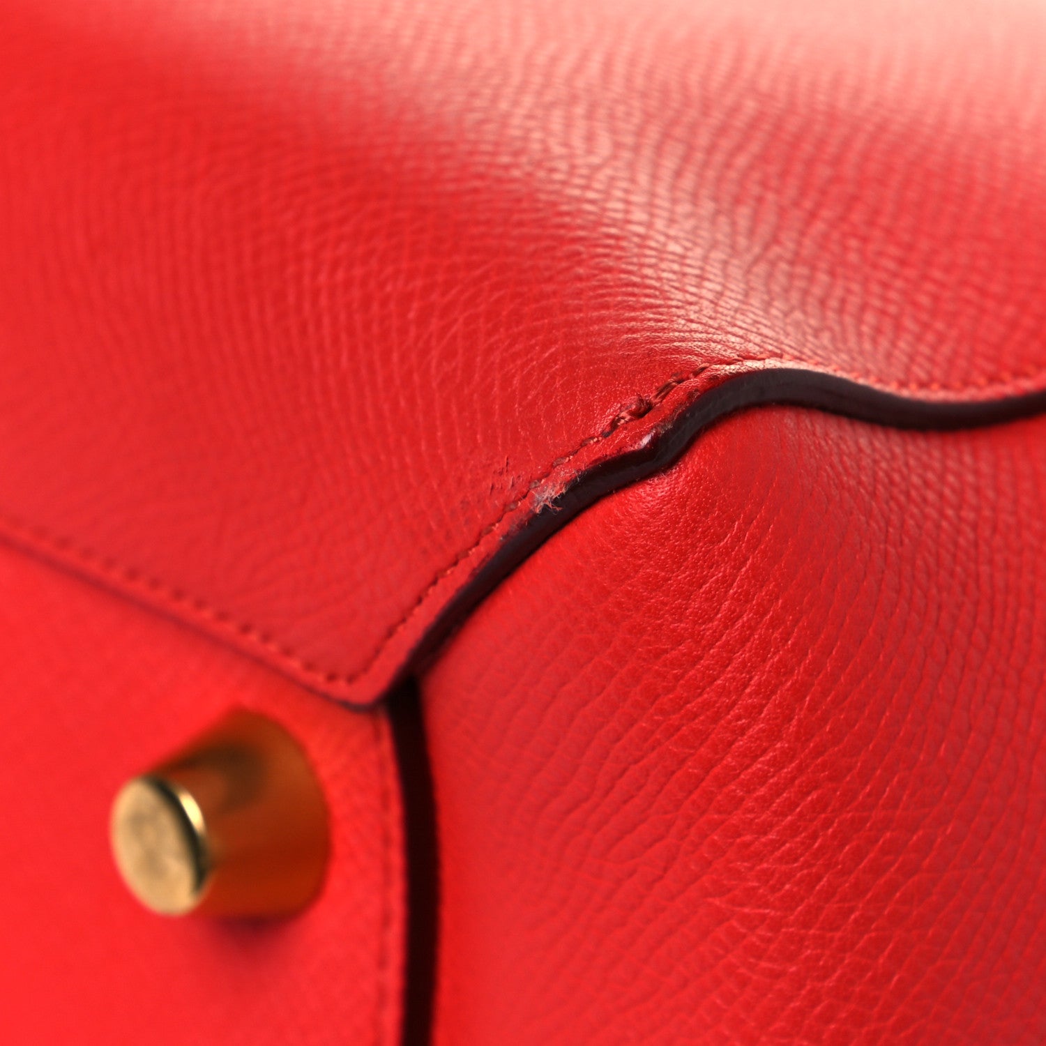 Celine Grained Calfskin Mini Belt Bag Vermillion 8 of 16