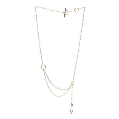 Hermes 18K Rose Gold TPM Chaine d'Ancre Punk Necklace ST 3 of 6