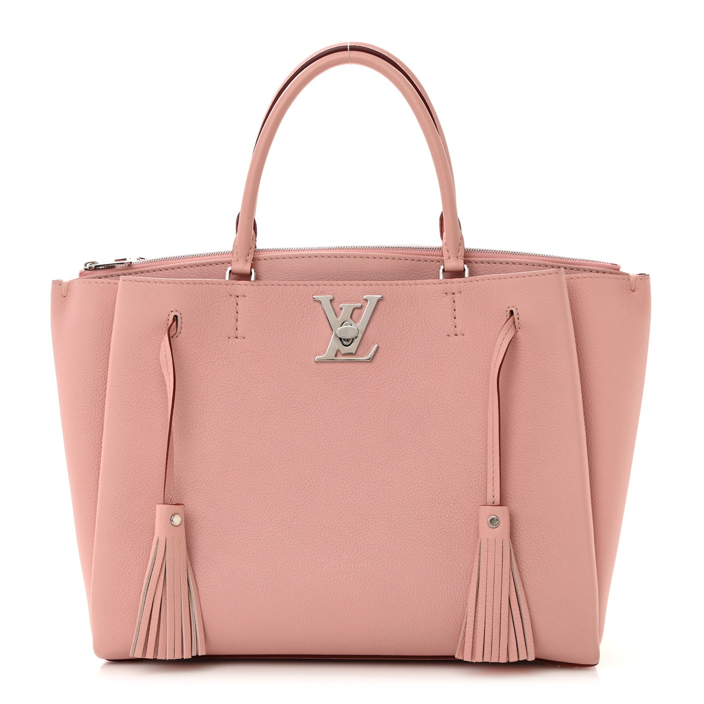 Calfskin Lockmeto Rose Poudre