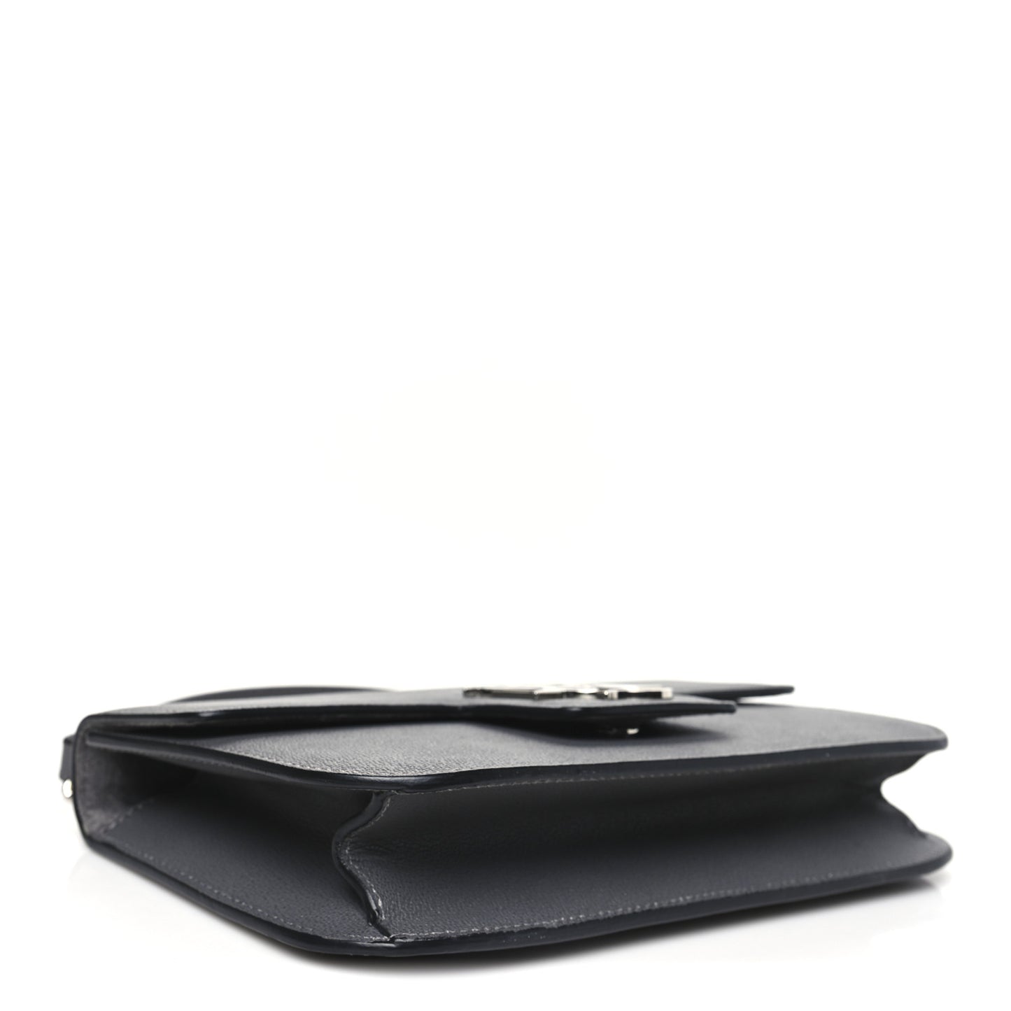 Calfskin Medium Insignia Flap Grey
