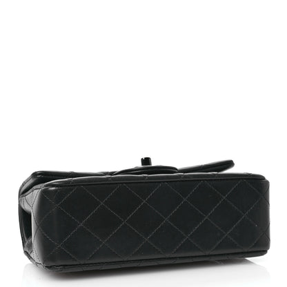 Chanel Lambskin Quilted Mini Top Handle Rectangular Flap So Black 4 of 12