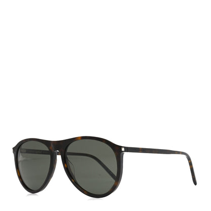 Saint Laurent Acetate Aviator Sunglasses SL 667 Tortoise 1 of 8