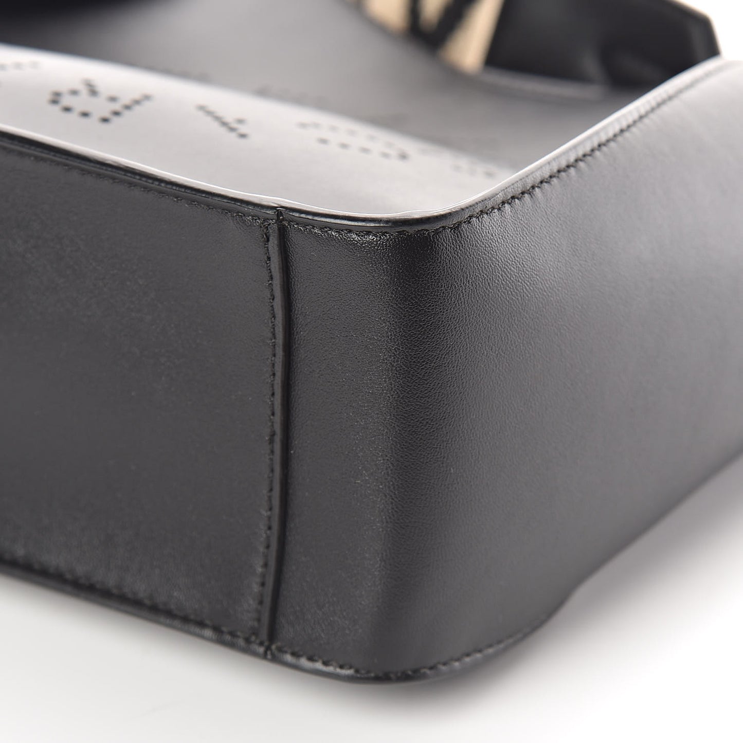 Eco Alter Nappa Perforated Logo Mini Crossbody Black