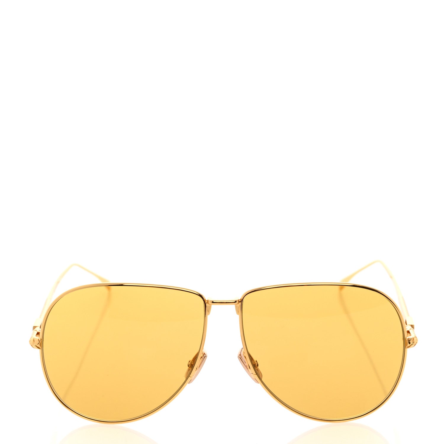 Fendi Metal Aviator Sunglasses FF 0437/S Gold 2 of 7