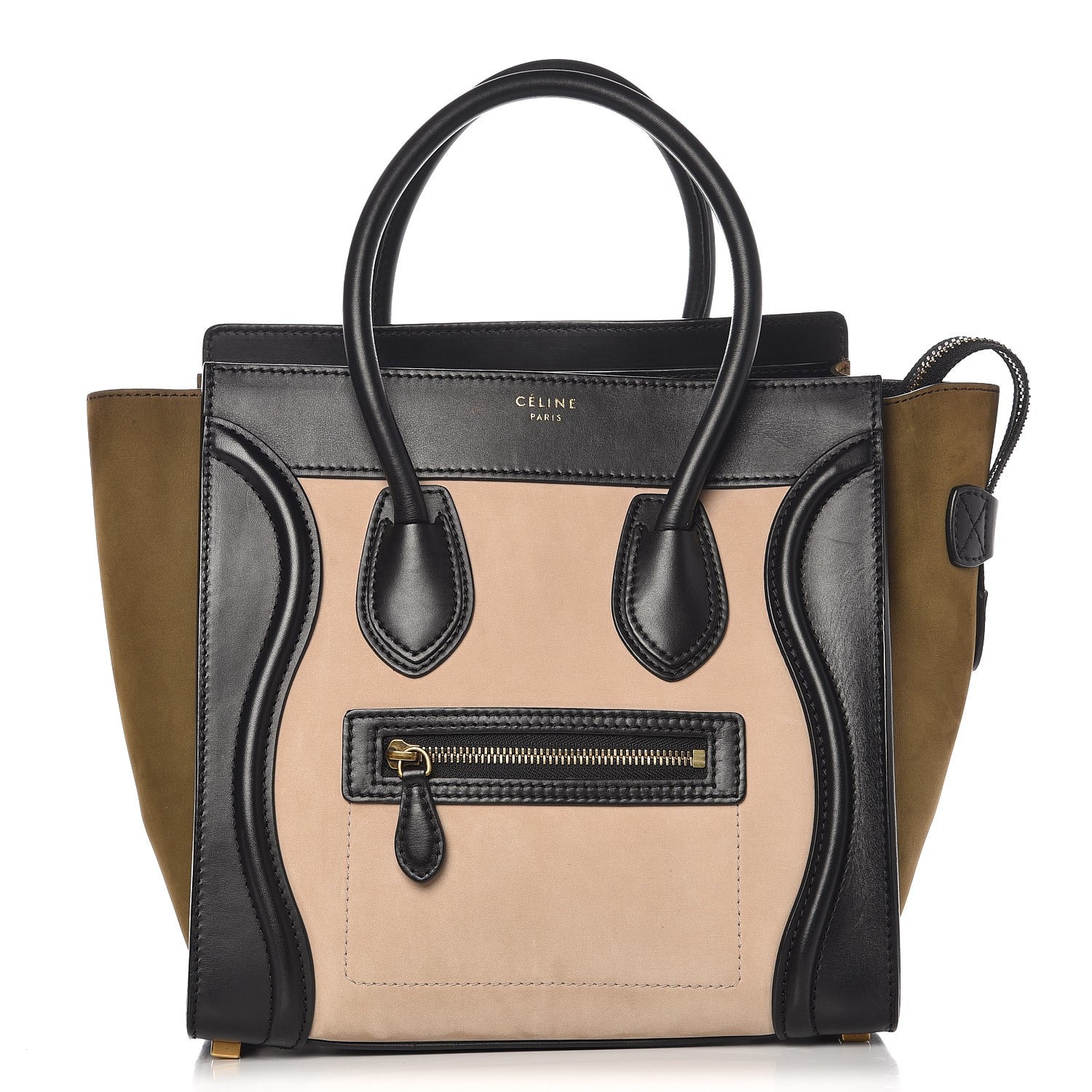 Celine Nubuck Calfskin Micro Tri-Color Luggage 1 of 8
