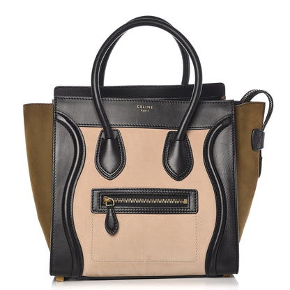 Celine Nubuck Calfskin Micro Tri-Color Luggage 1 of 8