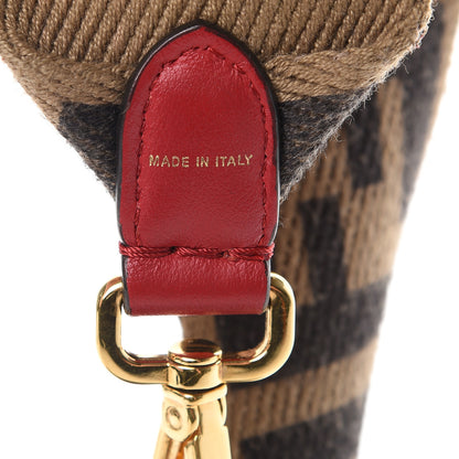 Fendi Canvas Calfskin FF 1974 Strap You Fango Marrone Red 4 of 6