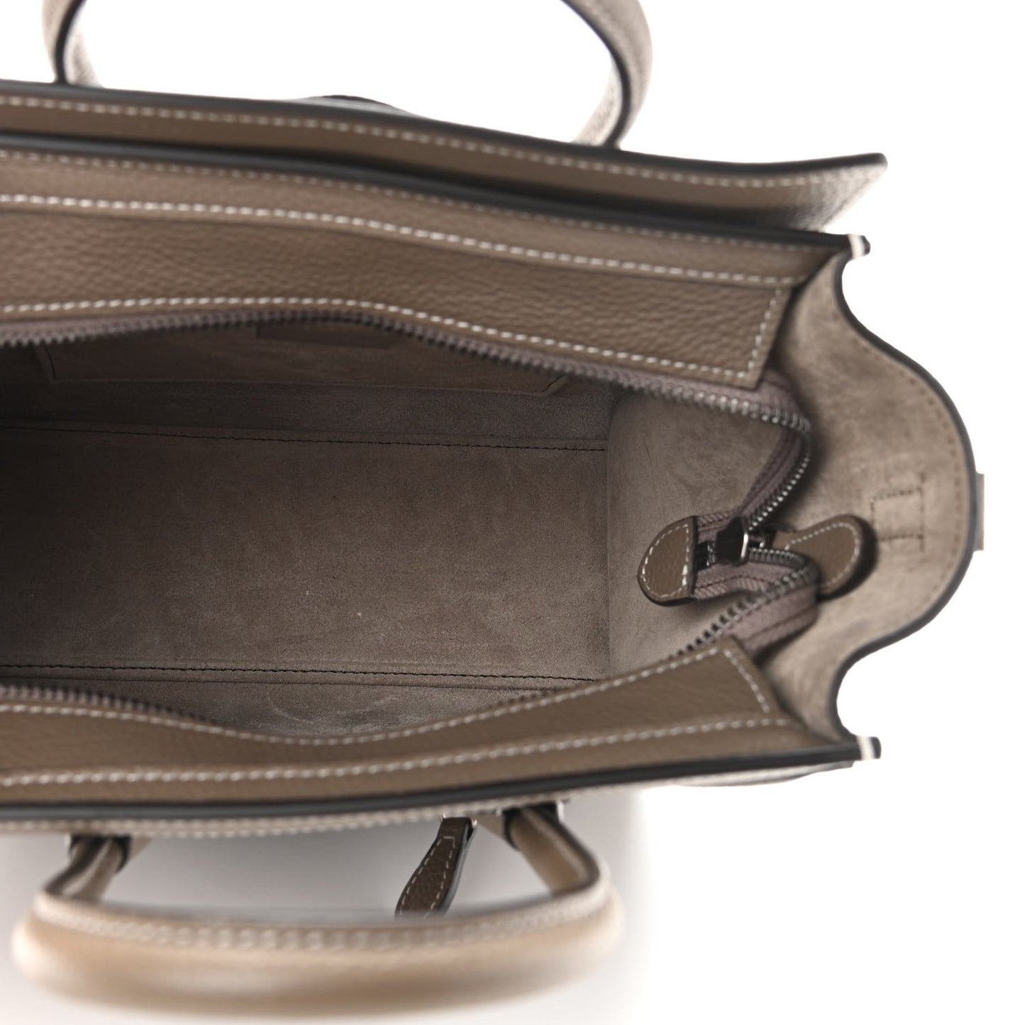 Drummed Calfskin Nano Luggage Souris