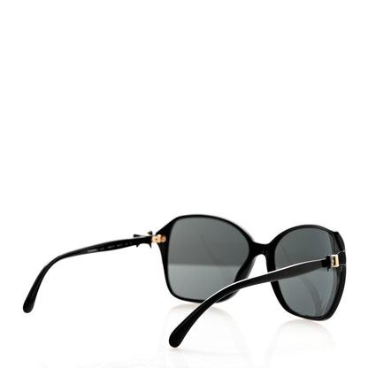 Chanel Acetate CC Bow Sunglasses 5205 Black 4 of 8