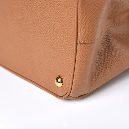 Prada Saffiano Large Galleria Double Zip Tote Caramel 14 of 14