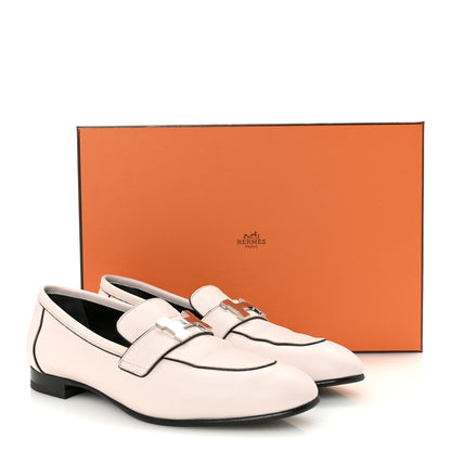 Hermes Calfskin Womens Paris Loafers 36 Rose Petale 10 of 10