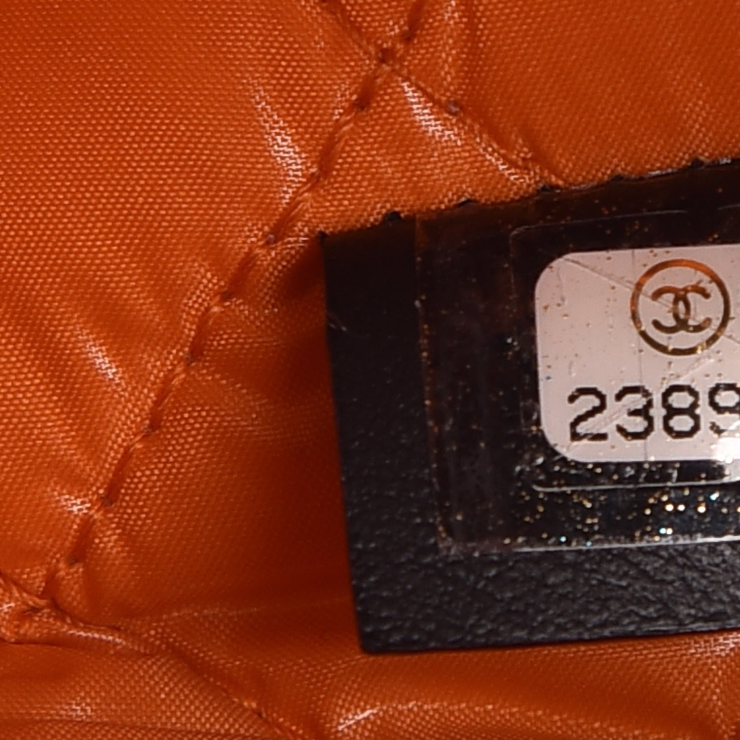 Chanel Denim Medium Deauville Pouch Blue Orange 8 of 8