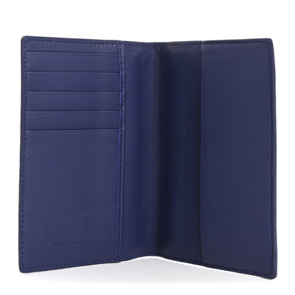 Bottega Veneta Nappa Intrecciato Passport Case Navy Blue 5 of 8