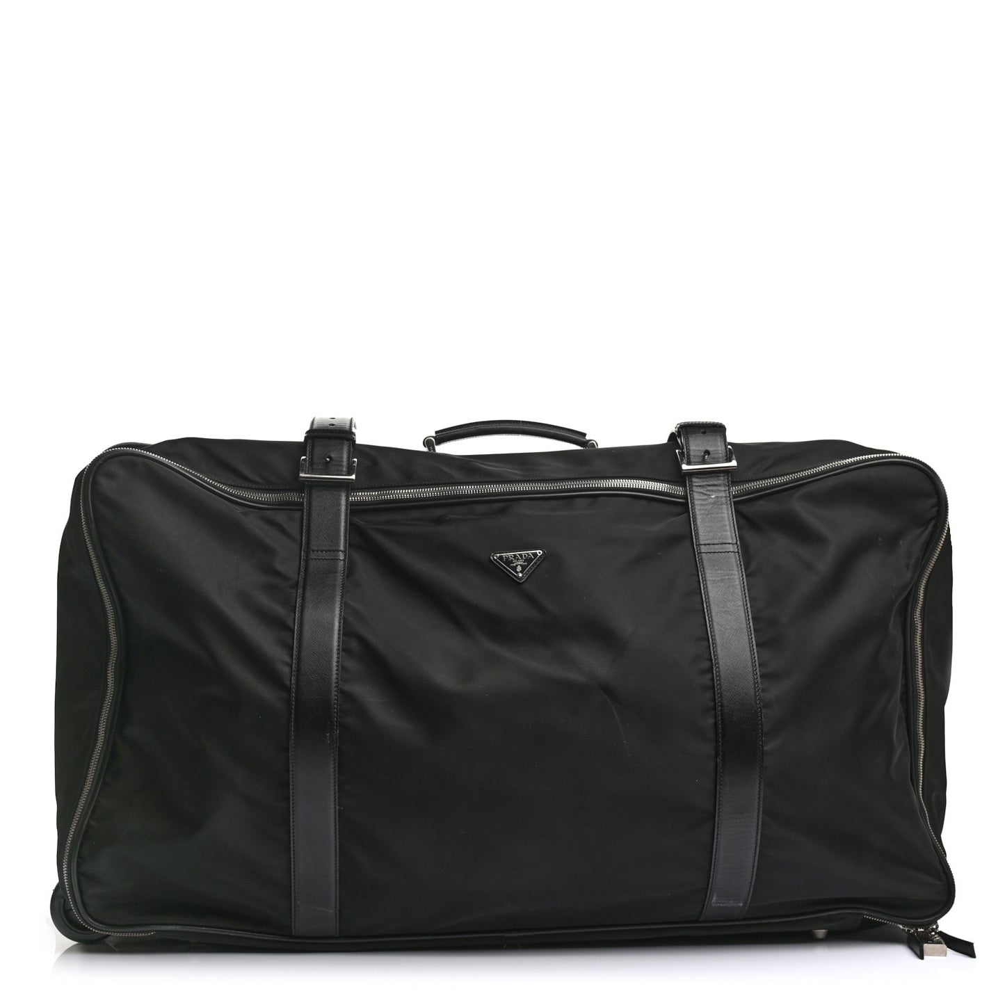 Tessuto Nylon Saffiano Suitcase Black