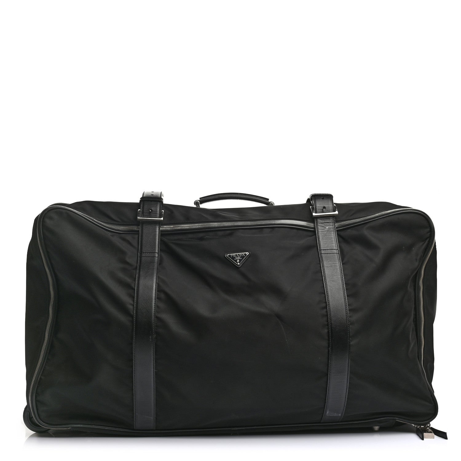 Prada Tessuto Nylon Saffiano Suitcase Black 1 of 17