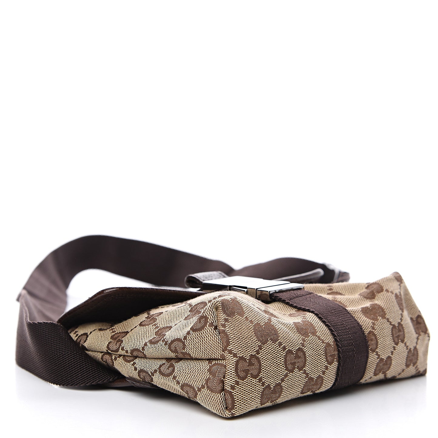 Monogram Waist Pouch Bag Dark Brown