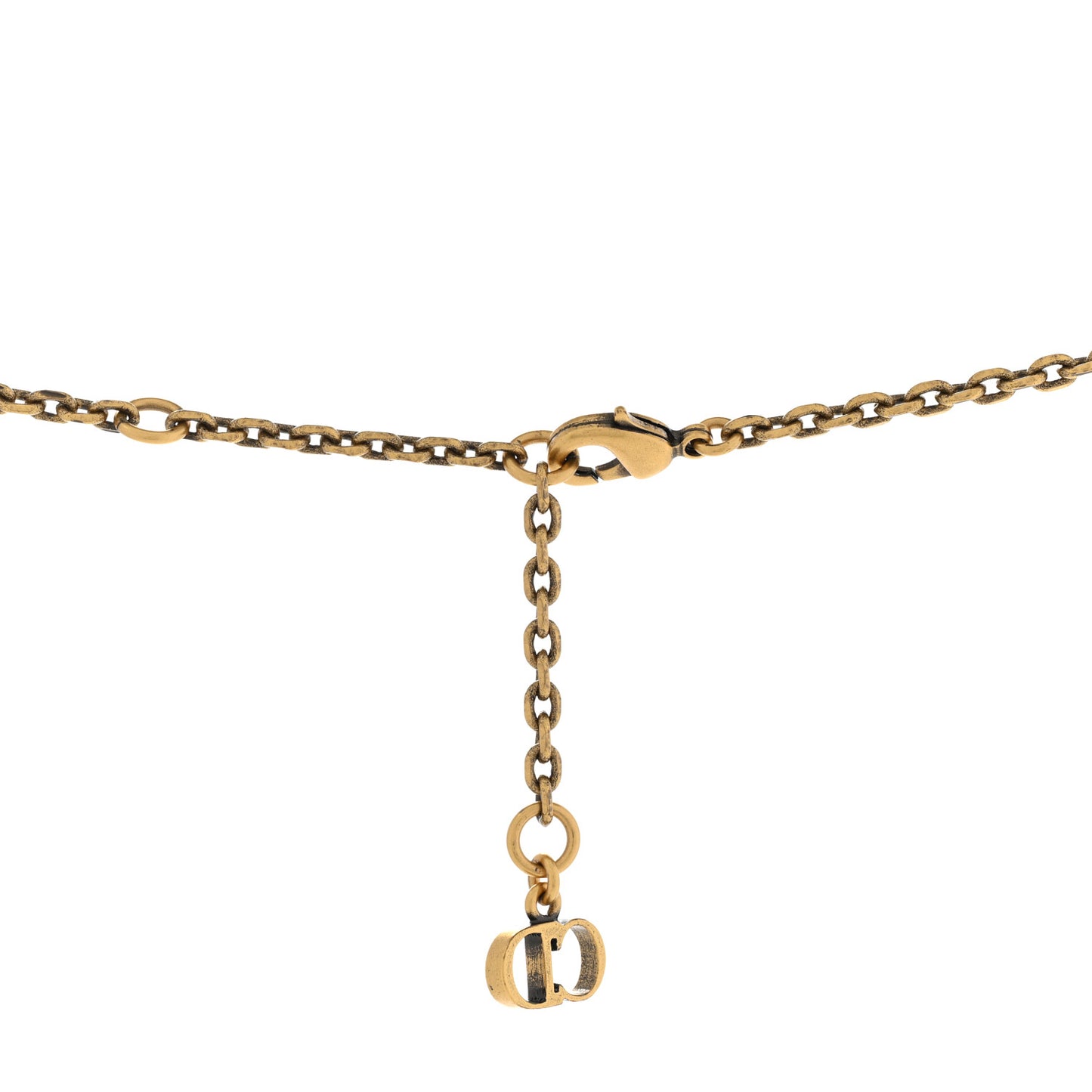Pearl Logo Heart Necklace Gold
