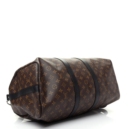 Louis Vuitton Monogram Macassar Keepall Bandouliere 45 3 of 9