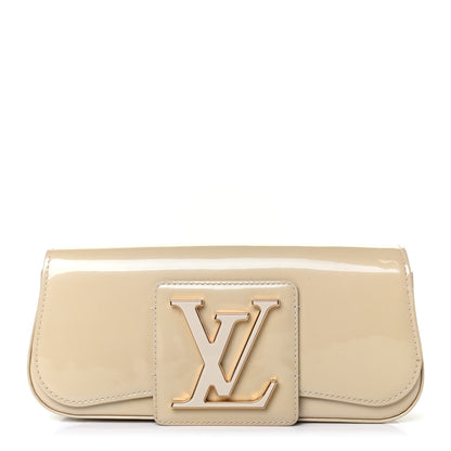 Louis Vuitton Patent Sobe Clutch Blanc Corail 1 of 4