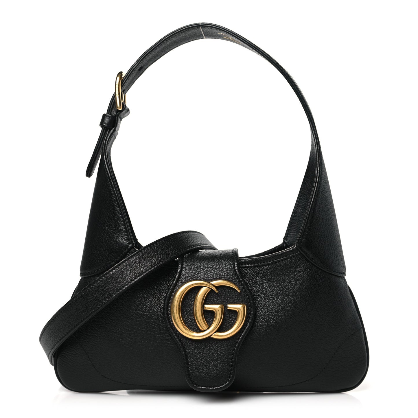 Goatskin Small GG Aphrodite Shoulder Bag Black