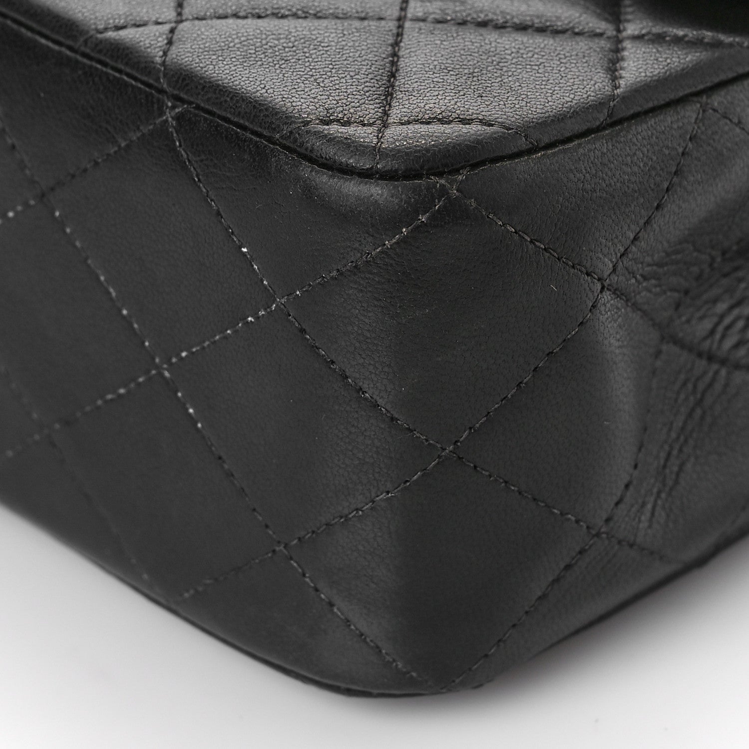 Chanel Lambskin Quilted Medium Double Flap Black 8 of 12