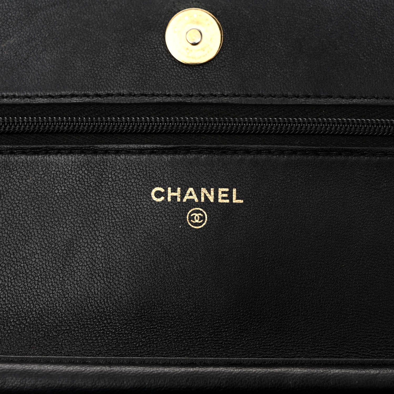 Chanel Lambskin Quilted Enamel Coco Casino Wallet On Chain WOC Black 6 of 14