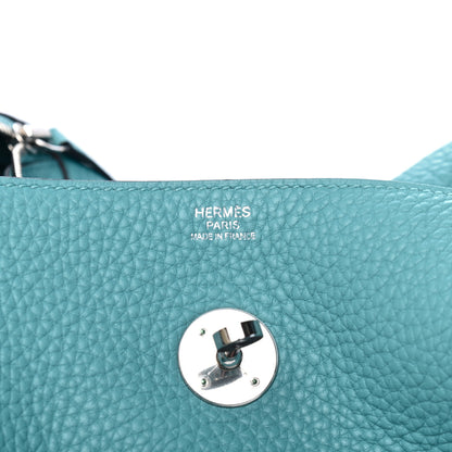 Hermes Taurillon Clemence Lindy 34 Bleu Atoll 6 of 8