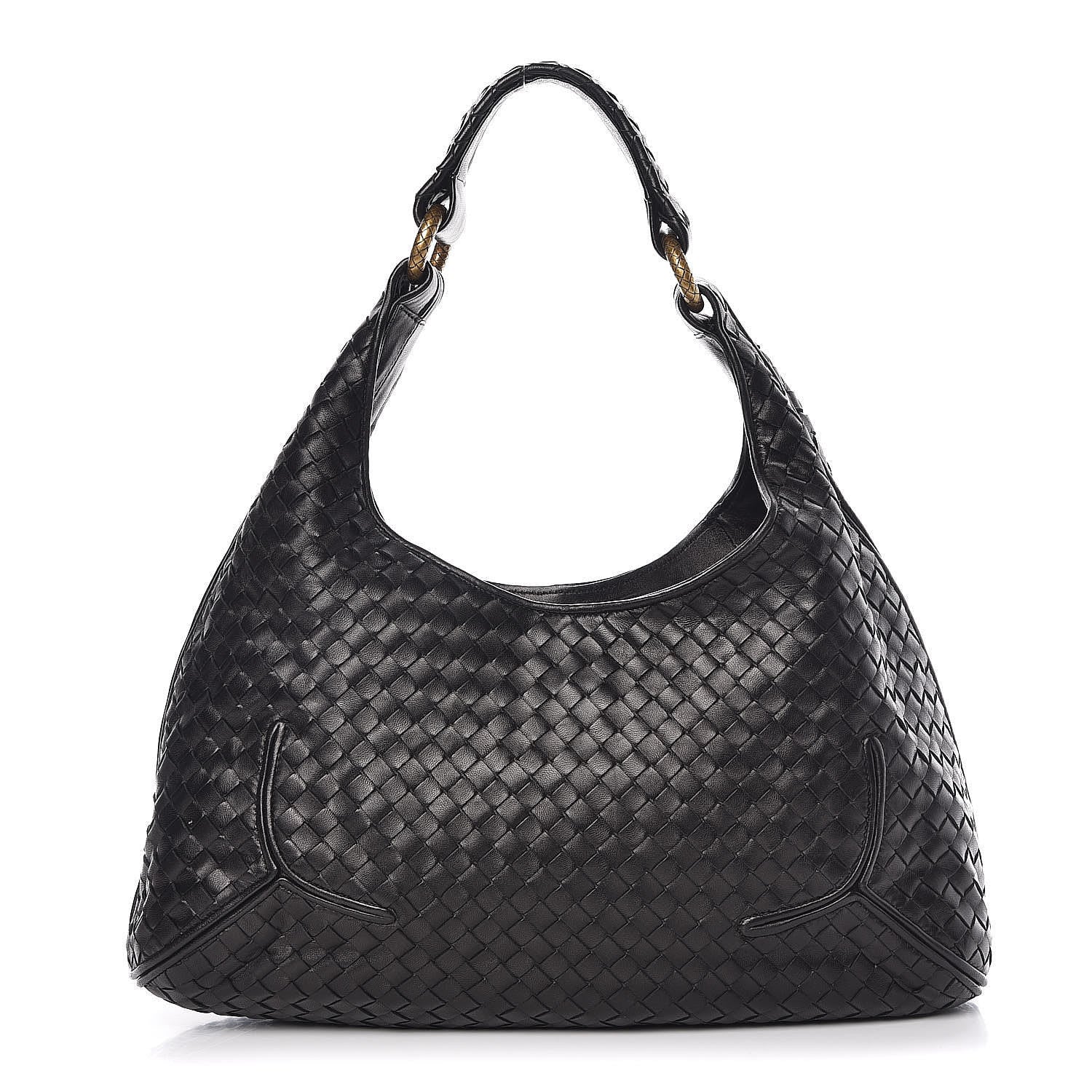 Bottega Veneta Nappa Intrecciato New Ball Hobo Black 1 of 8