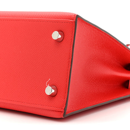 Hermes Epsom Kelly Sellier 25 Rouge De Coeur 7 of 14