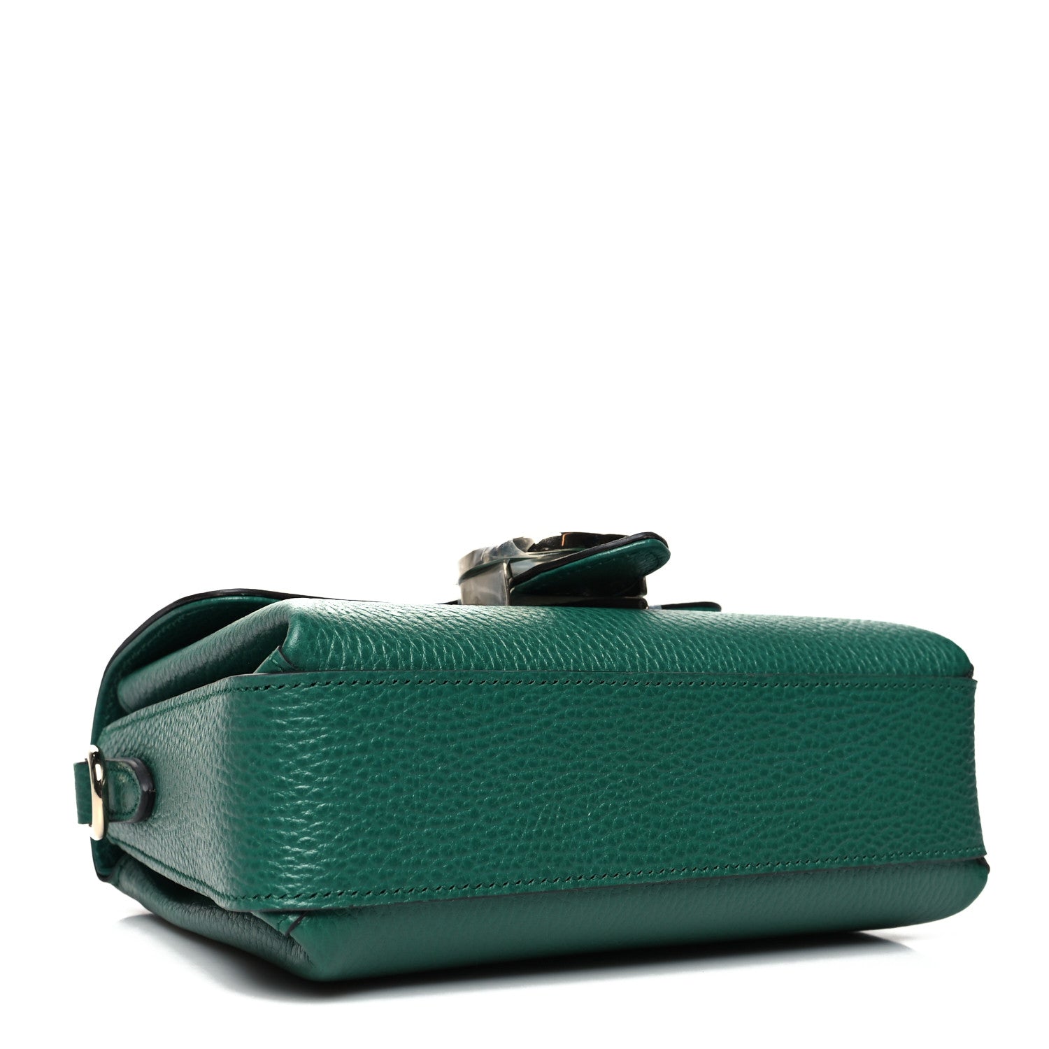 Gucci Dollar Calfskin Interlocking G Crossbody Bag Emerald 4 of 12