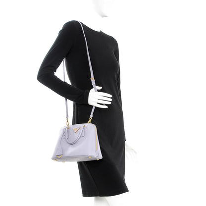 Prada Saffiano Lux Small Promenade Tote Glicine 2 of 10