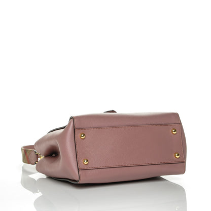 Burberry Soft Grain Calfskin Medium Buckle Tote Dusty Pink 4 of 6