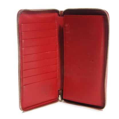 Saint Laurent Patent Leather Belle de Jour Zippy Wallet Red 6 of 9